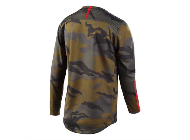 TLD Flowline LS Jersey Youth Spray Camo Army