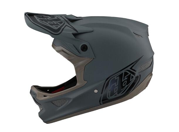 Troy Lee Designs D3 Fiberlite Helmet Stealth Gray Gum