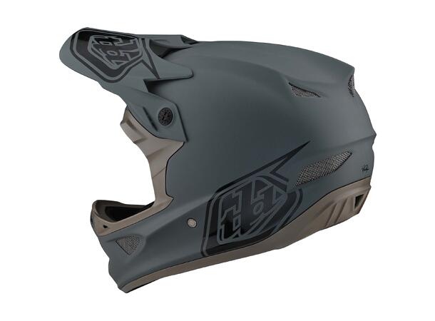 Troy Lee Designs D3 Fiberlite Helmet Stealth Gray Gum