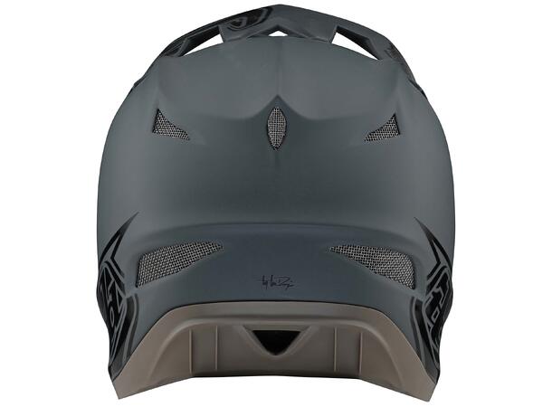 Troy Lee Designs D3 Fiberlite Helmet Stealth Gray Gum