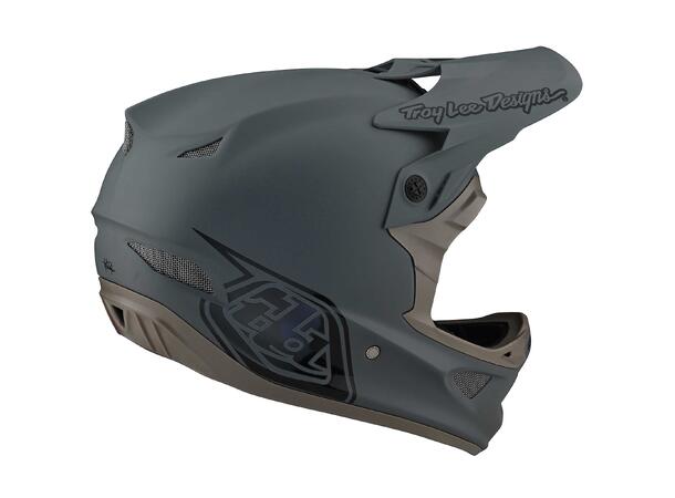 Troy Lee Designs D3 Fiberlite Helmet Stealth Gray Gum