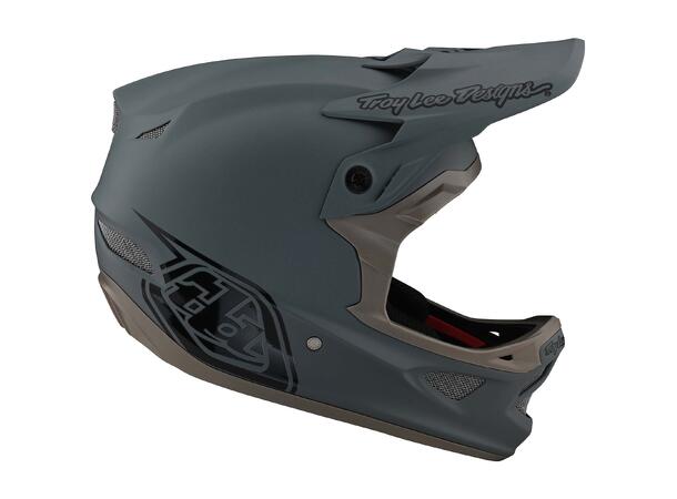 Troy Lee Designs D3 Fiberlite Helmet Stealth Gray Gum