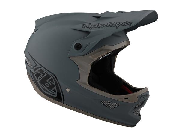 Troy Lee Designs D3 Fiberlite Helmet Stealth Gray Gum