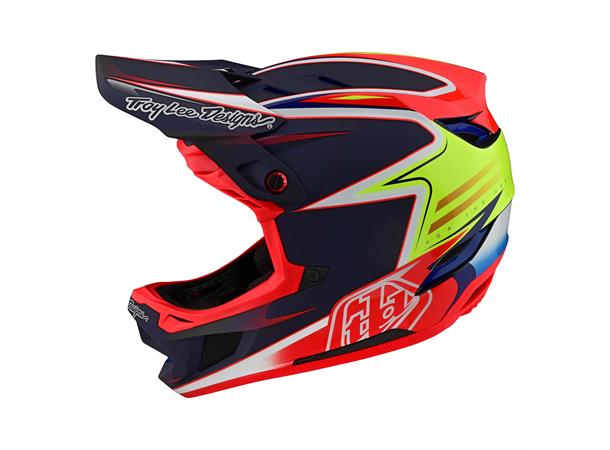 Troy Lee Designs D4 Carbon Helmet Lines Black / Red