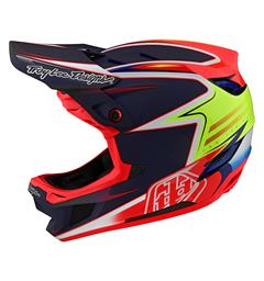 Troy Lee Designs D4 Carbon Helmet Lines Black/Red