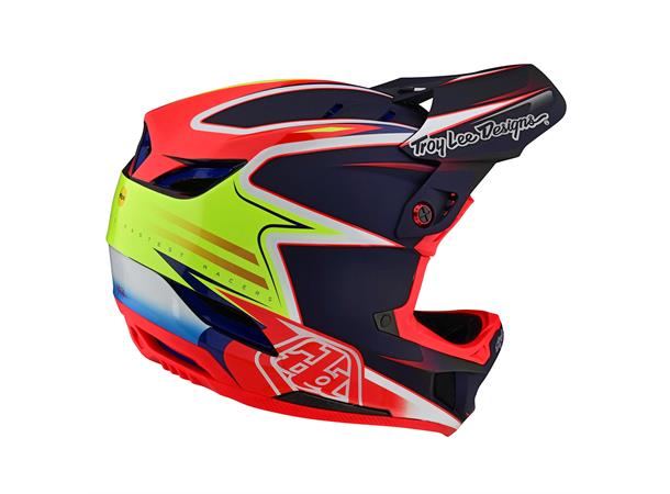 Troy Lee Designs D4 Carbon Helmet Lines Black / Red