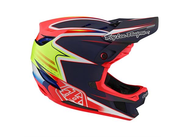 Troy Lee Designs D4 Carbon Helmet Lines Black / Red