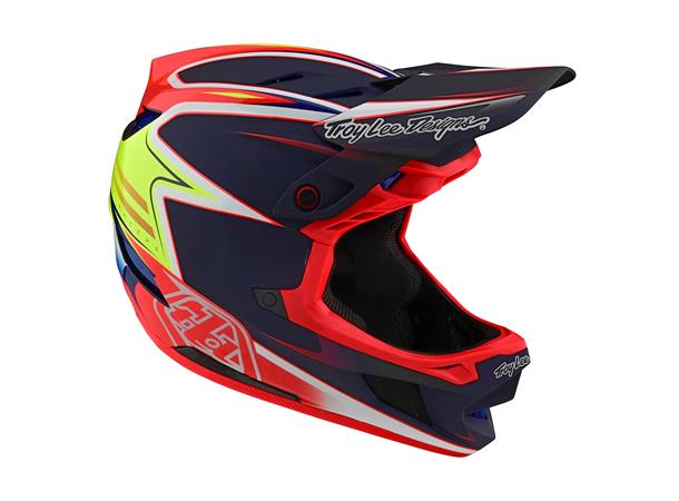 Troy Lee Designs D4 Carbon Helmet Lines Black / Red