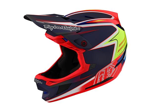 Troy Lee Designs D4 Carbon Helmet Lines Black / Red