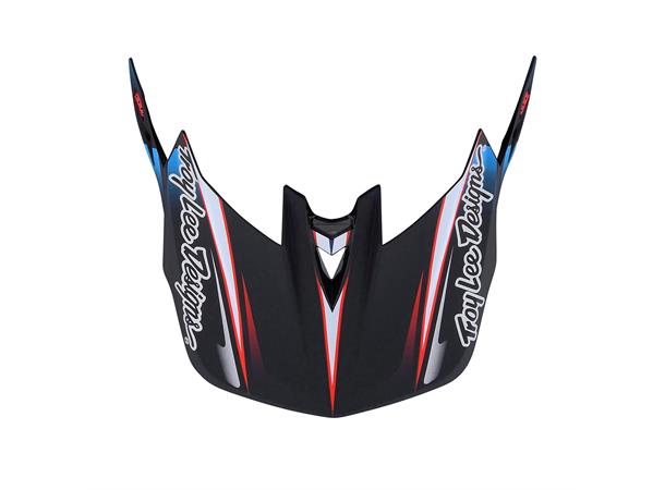 Troy Lee Designs D4 Carbon Helmet Lines Black / Red