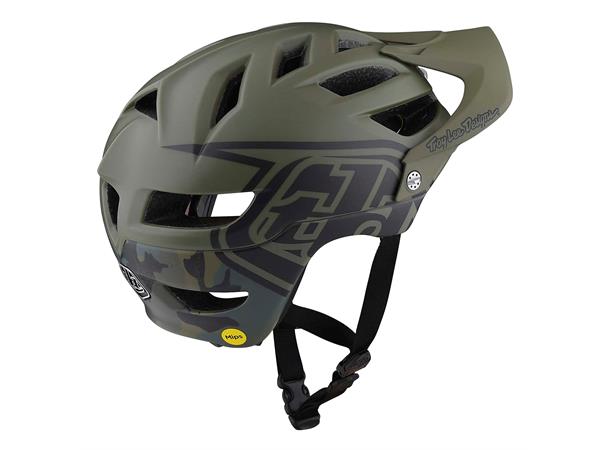 Troy Lee Designs Youth A1 MIPS Helmet Camo Army, One Size