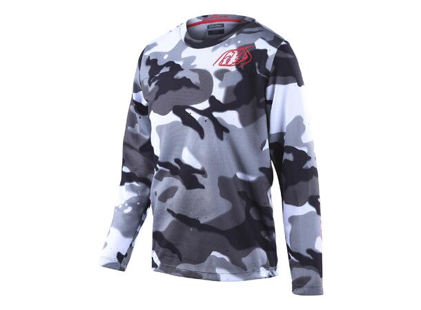 Troy Lee Designs Youth Flowline Jersey Spray Camo White, YMD