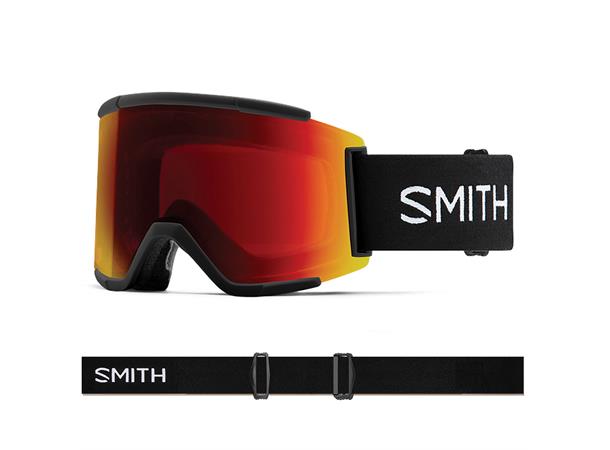 Smith Squad XL Black Sun Red Mirror Chromapop
