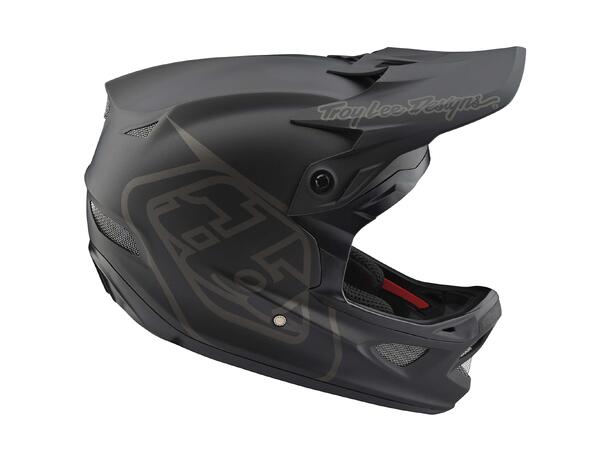 Troy Lee Designs D3 Fiberlite Helmet XXL Mono Black, XXL