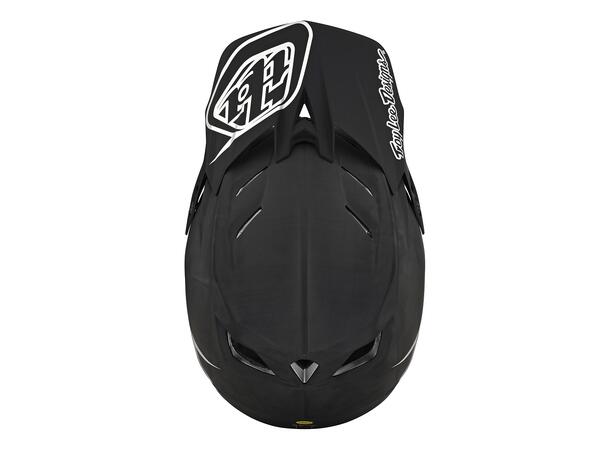 Troy Lee Designs D4 Carbon Helmet LG Stealth Black/Silver, LG