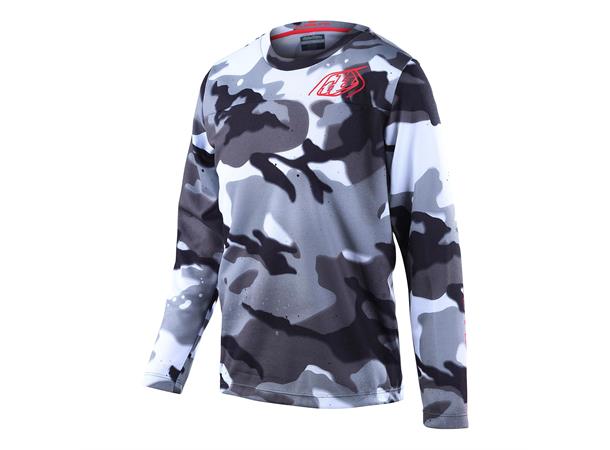 TLD Flowline LS Jersey Youth Spray Camo White