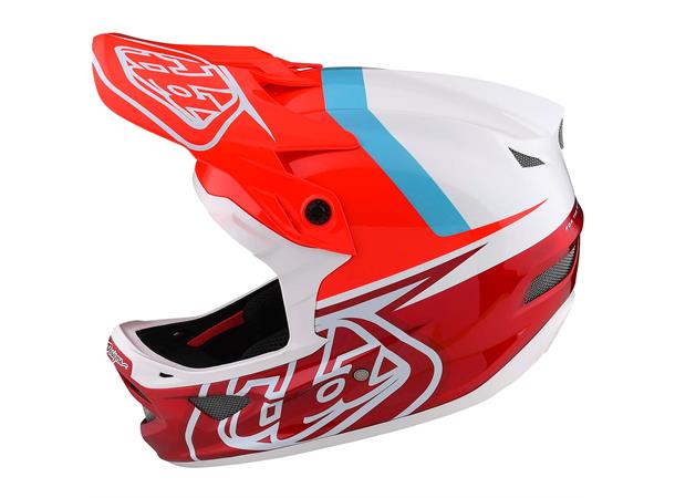 Troy Lee Designs D3 Fiberlite Helmet Slant Red