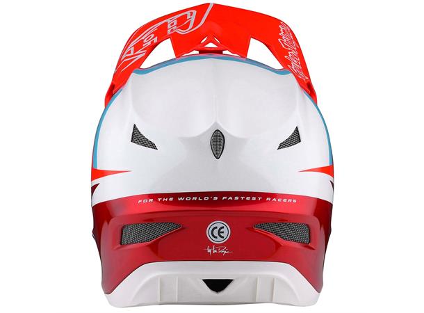 Troy Lee Designs D3 Fiberlite Helmet Slant Red