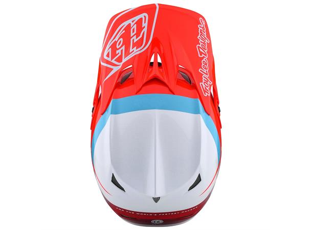 Troy Lee Designs D3 Fiberlite Helmet Slant Red