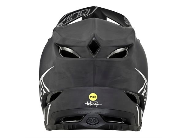 Troy Lee Designs D4 Carbon Helmet Stealth Black/Silver