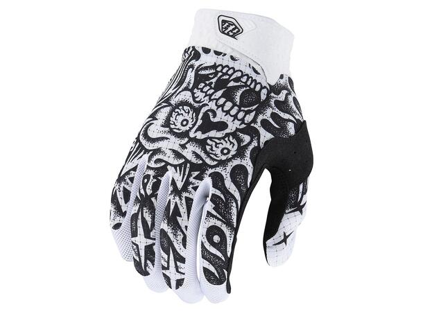 Troy Lee Designs YOUTH Air Glove Skull Demon White / Black