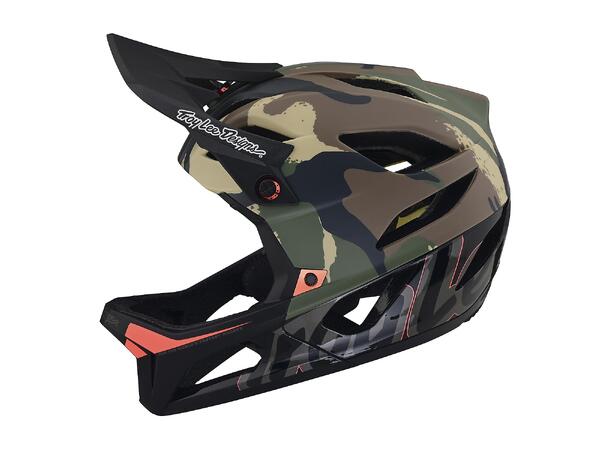 Troy Lee Designs Stage MIPS Helmet Signature Camo Army Green