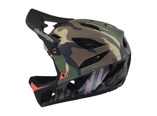 Troy Lee Designs Stage MIPS Helmet Signature Camo Army Green