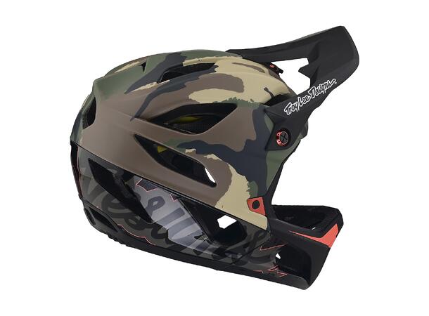 Troy Lee Designs Stage MIPS Helmet Signature Camo Army Green