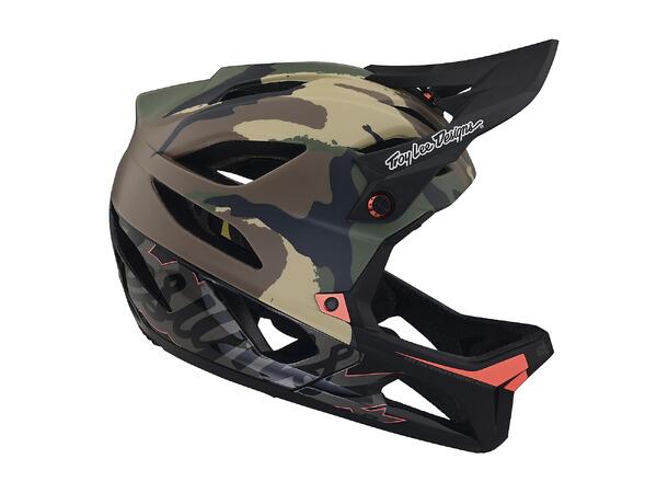 Troy Lee Designs Stage MIPS Helmet Signature Camo Army Green