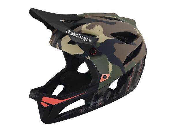Troy Lee Designs Stage MIPS Helmet Signature Camo Army Green