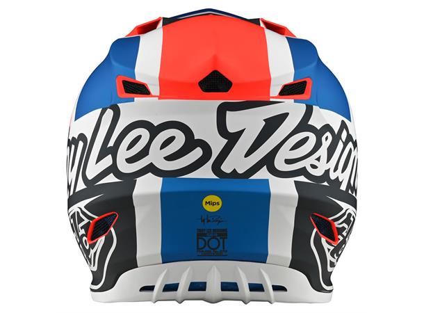 Troy Lee Designs YOUTH SE4 Helmet Quattro Orange Blue