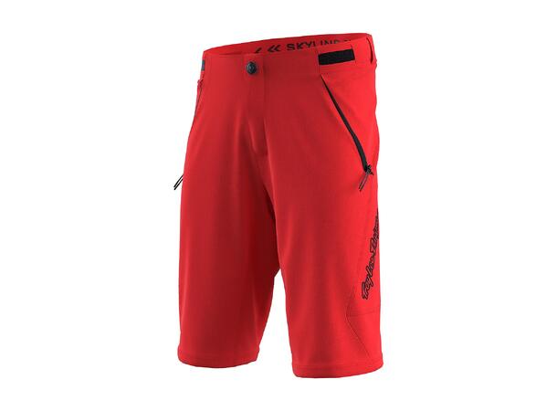 Troy Lee Designs Youth Skyline Shorts Mono Fiery Red