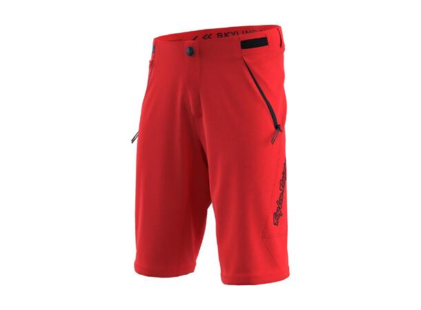 Troy Lee Designs Youth Skyline Shorts Mono Fiery Red Y24