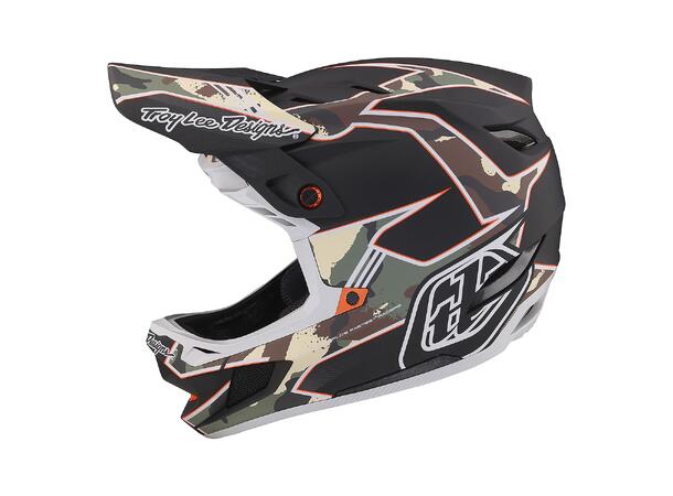 Troy Lee Designs D4 Compos. MIPS Helmet Matrix Camo Army Green