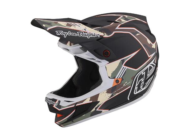 Troy Lee Designs D4 Compos. MIPS Helmet Matrix Camo Army Green