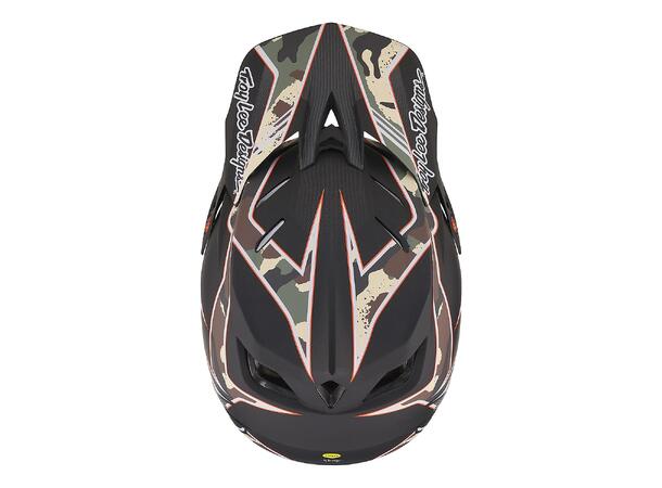 Troy Lee Designs D4 Compos. MIPS Helmet Matrix Camo Army Green