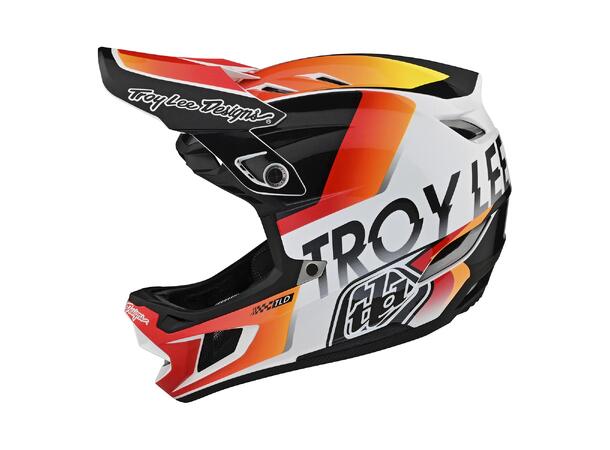 Troy Lee Designs D4 Compos. MIPS Helmet Qualifier White / Orange