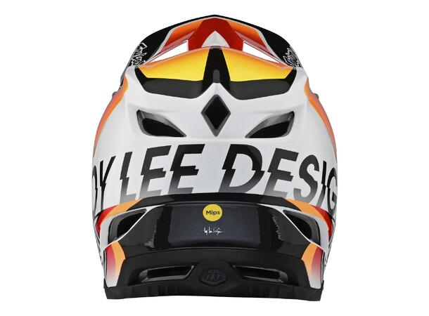 Troy Lee Designs D4 Compos. MIPS Helmet Qualifier White / Orange