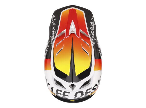 Troy Lee Designs D4 Compos. MIPS Helmet Qualifier White / Orange