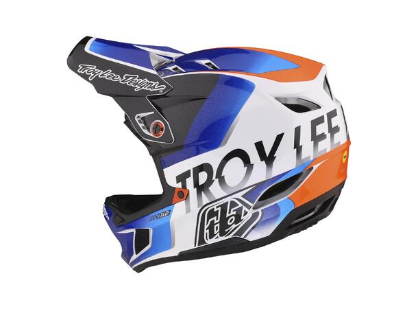 Troy Lee Designs D4 Compos. MIPS Helmet Qualifier White / Blue