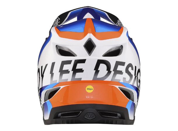 Troy Lee Designs D4 Compos. MIPS Helmet Qualifier White / Blue