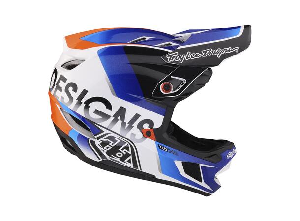 Troy Lee Designs D4 Compos. MIPS Helmet Qualifier White / Blue