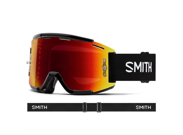 Smith Squad MTB Black ChromaPop Everyday Red Mirror