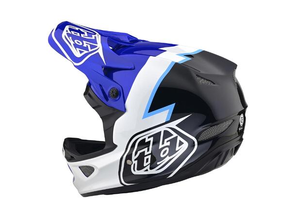 Troy Lee Designs D3 Fiberlite Helmet XXL Volt Blue, XXL (63-65cm)