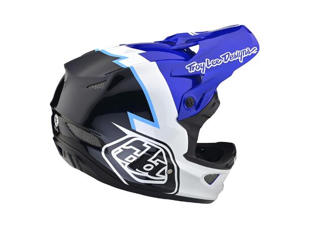 Troy Lee Designs D3 Fiberlite Helmet XXL Volt Blue, XXL (63-65cm)