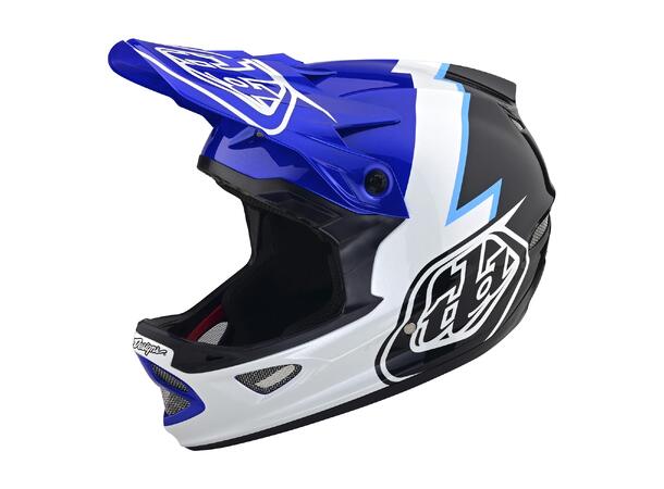 Troy Lee Designs D3 Fiberlite Helmet XXL Volt Blue, XXL (63-65cm)