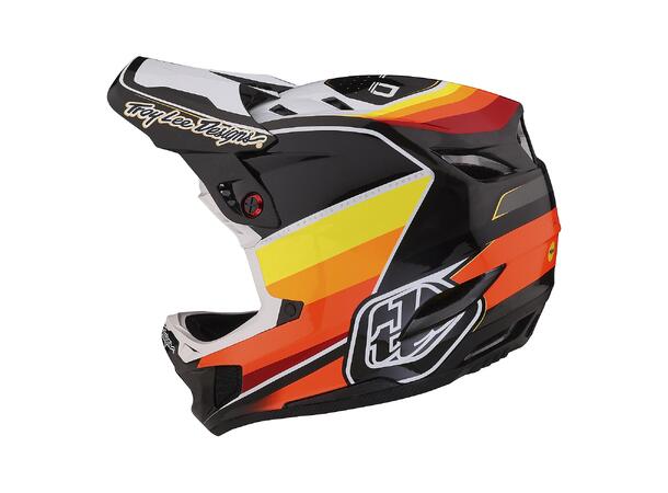 Troy Lee Designs D4 Carbon MIPS Helmet Reverb Black / White