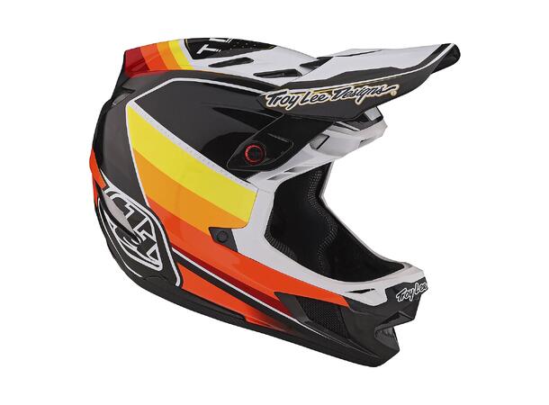 Troy Lee Designs D4 Carbon MIPS Helmet Reverb Black / White