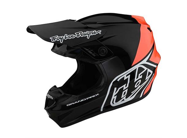 Troy Lee Designs Youth GP Helmet Block Black/Orange, str. YLG