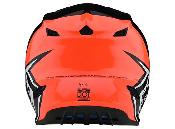 Troy Lee Designs Youth GP Helmet Block Black/Orange, str. YLG